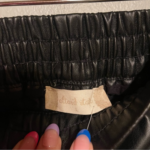 NWT Altar’d State Leather Shorts in Black - Picture 4 of 5